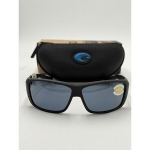 COSTA DEL MAR Cat Cay 580 POLARIZED Sunglasses Blackout/Gray 580P NEW